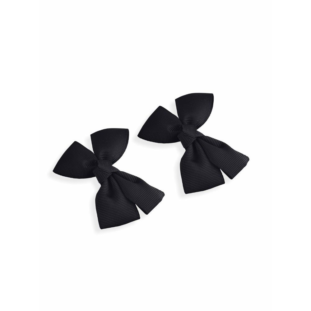 GUBB Noir Bow Ribbon Hair Clips