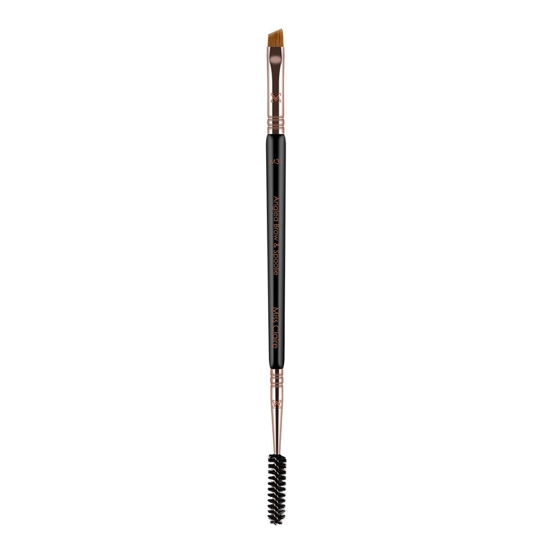 Miss Claire M31 - Angled Brow & Spoolie Brush - Rose Gold