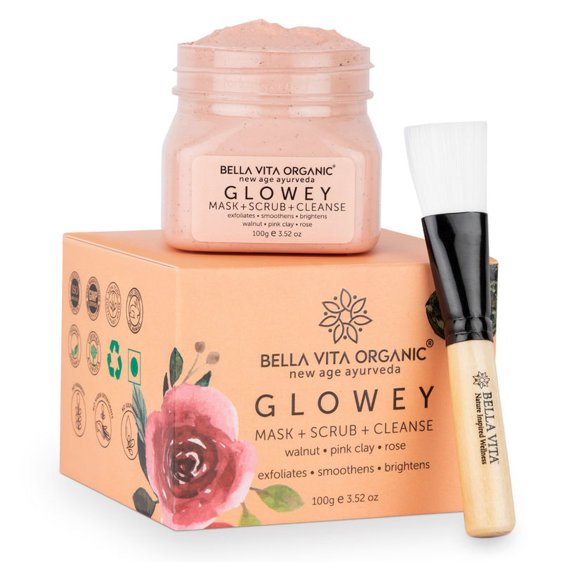 Bella Vita Organic Glowey Mask + Scrub + Cleanse