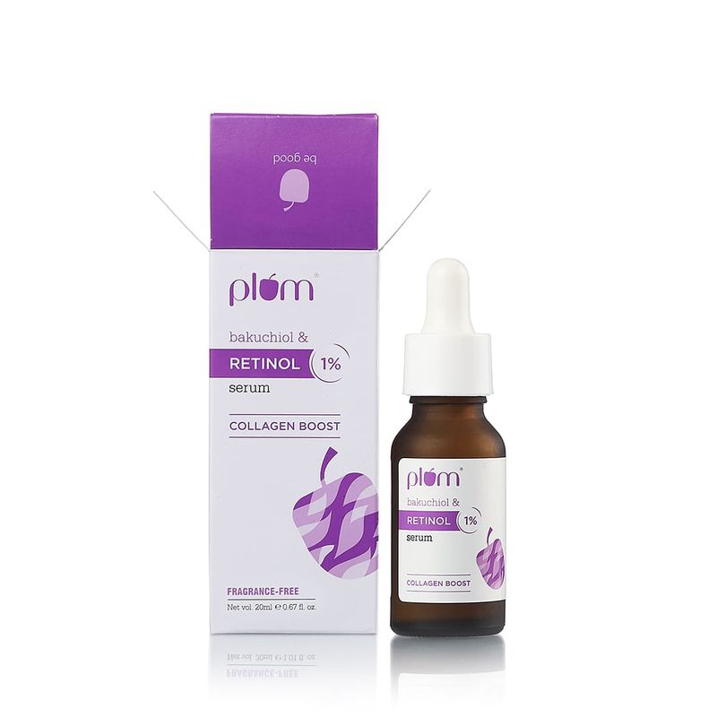 Plum 1% Retinol Face Serum With Bakuchiol For Smooth & Youthful-looking Skin