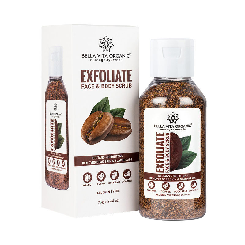 Bella Vita Organic Exfoliate Coffee Face and Body Scrub