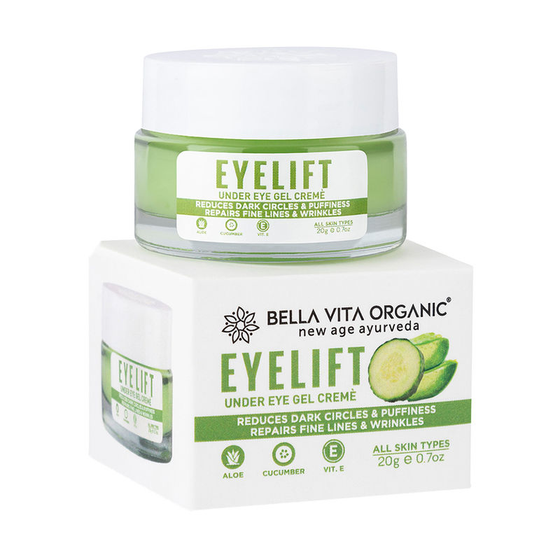Bella Vita Organic EyeLift Under Eye Cream Gel for Dark Circles